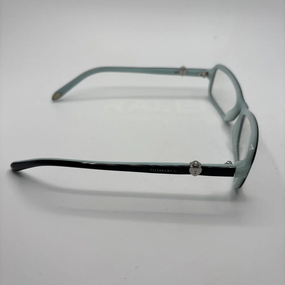 Tiffany & Co TF 2061 8055 Square Black Blue Lock Eyeglasses Frame 52-16-135 #213